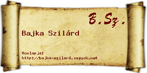 Bajka Szilárd névjegykártya